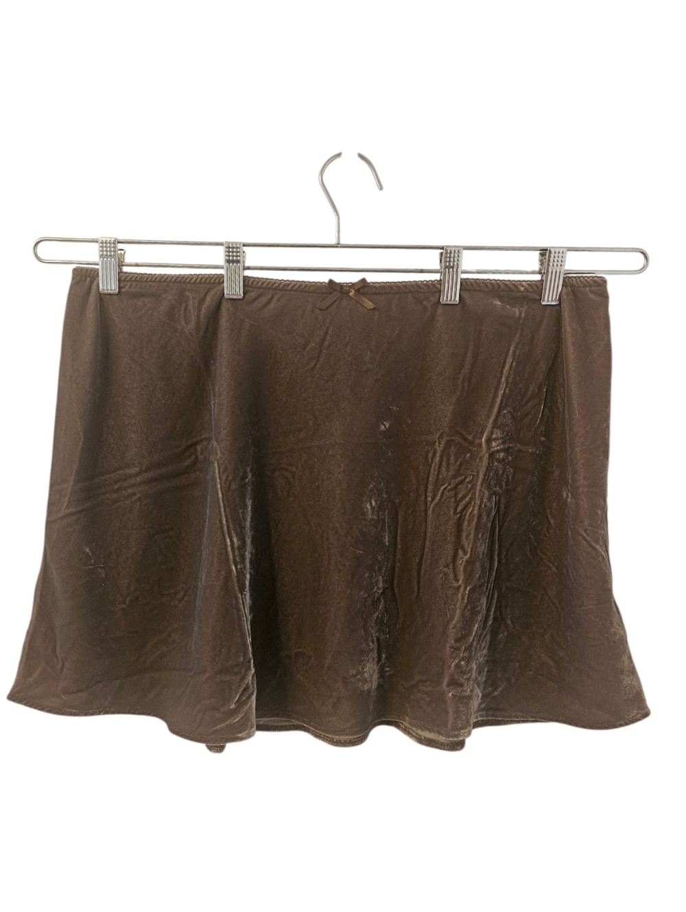 Brown GAP Women's Recycled Velvet Mini Skirt